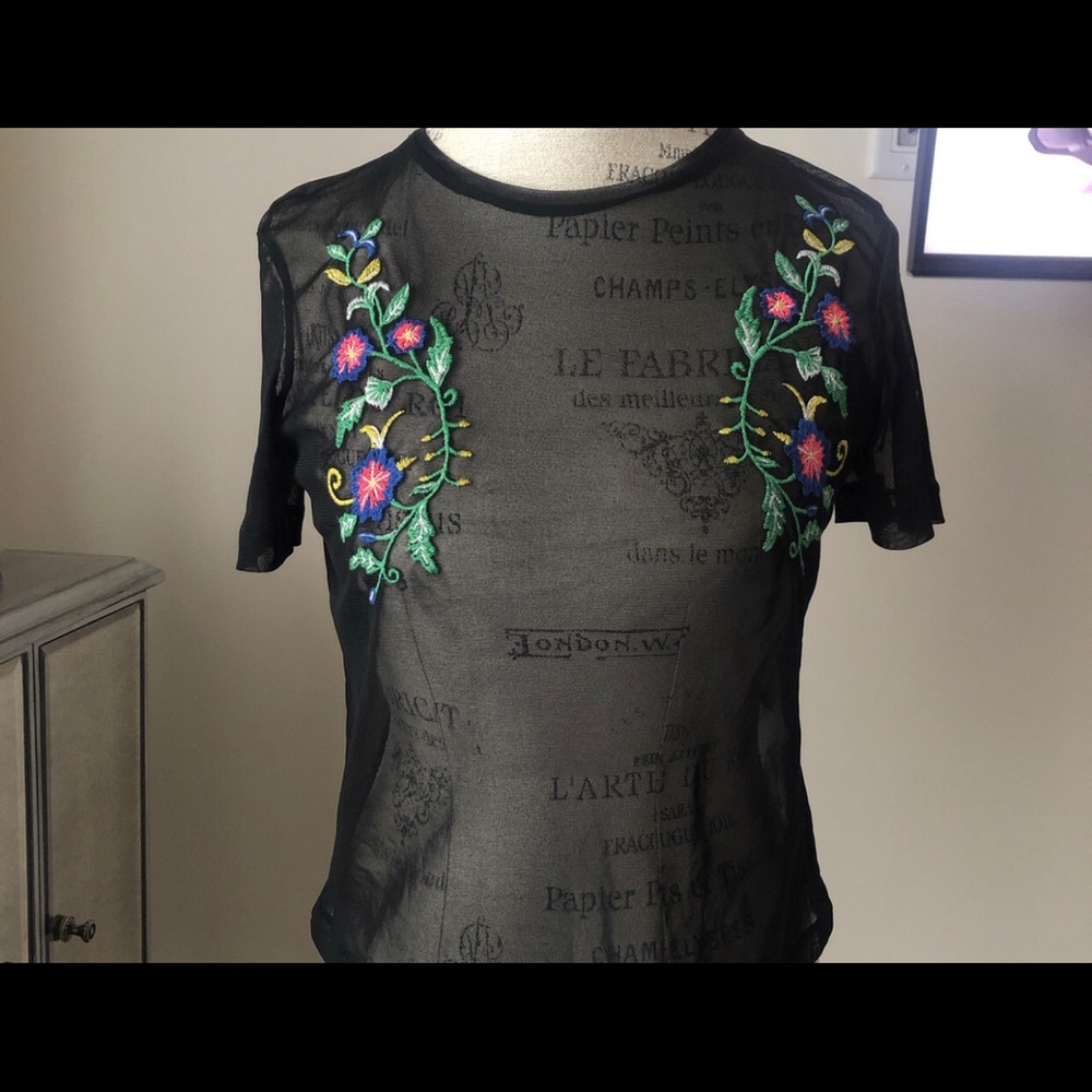 Zara mesh tee